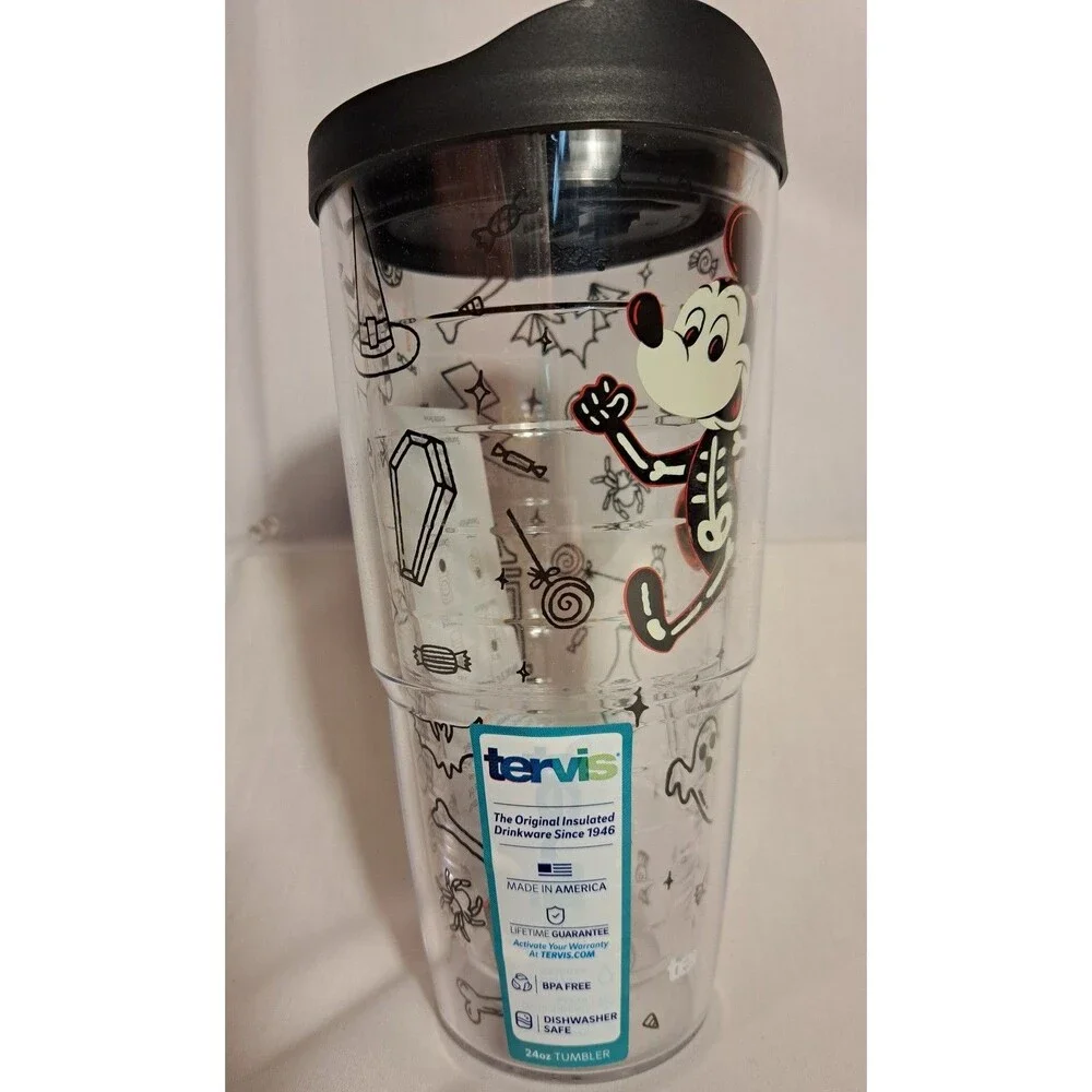 BRAND NEW Disney Mickey Mouse Haunted House 24oz Tervis Tumbler Licensed Nwt